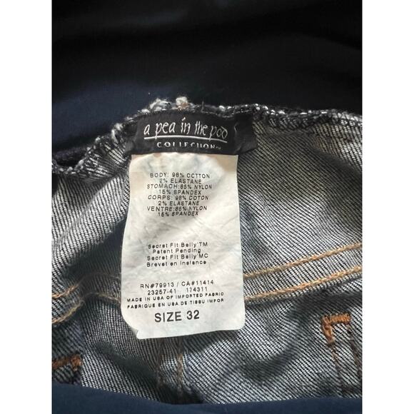 Vintage Citizens of Humanity A Pea in the Pod Maternity Jeans Y2K Flare Sz 32 - Picture 6 of 6